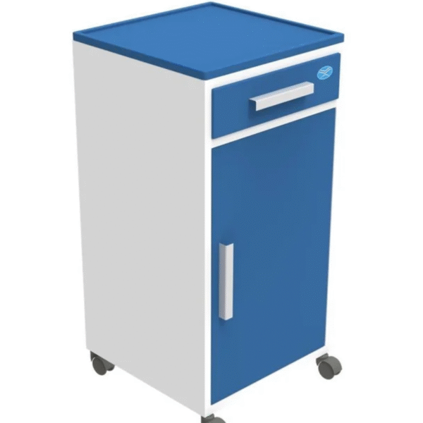 Premium Hospital Bedside Locker with Drawer & Cabinet – Sturdy Patient Storage Unit